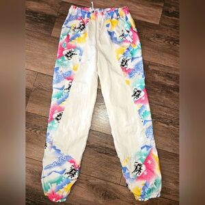 Vintage 80s/90s windbreaker pants, retro, festival, streetwear, summertime